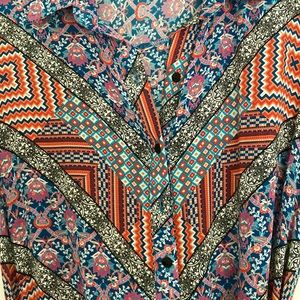 Silk shirtdress